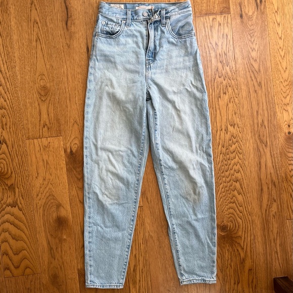 Levi's Blue High Rise Loose Taper Jeans, 23 - Picture 3 of 8